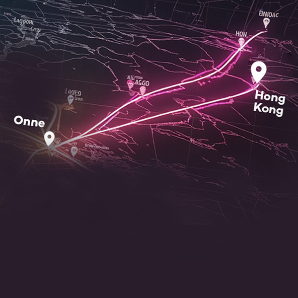 Onne to Hong Kong route