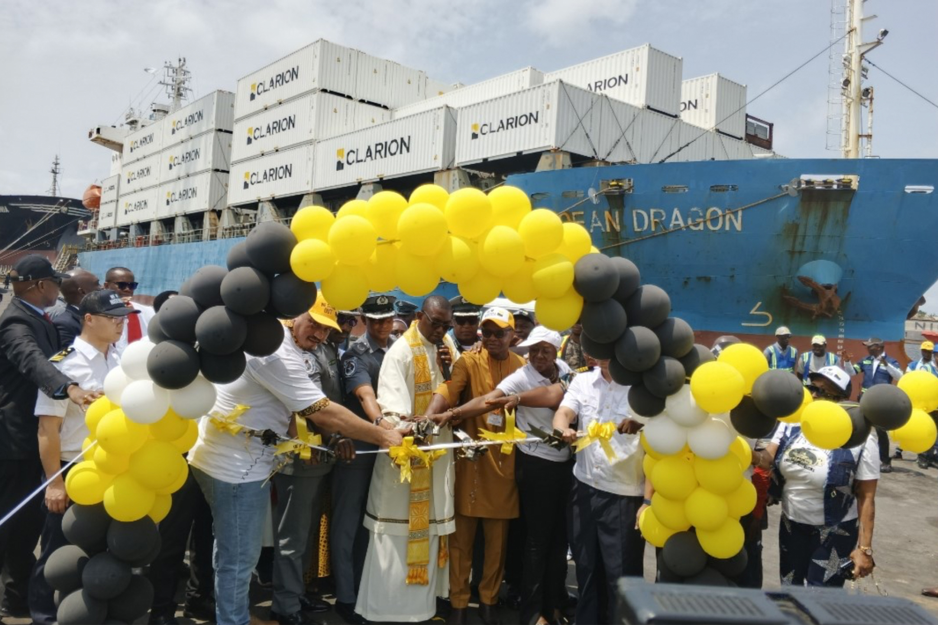 MV Ocean Dragon at the port of Lagos